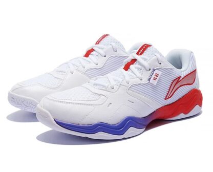 LiNing – Badminton Shoes - Sound Wave 2 White/Purple/Red - Image 4