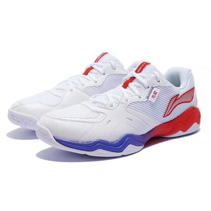 LiNing – Badminton Shoes - Sound Wave 2 White/Purple/Red - Image 3